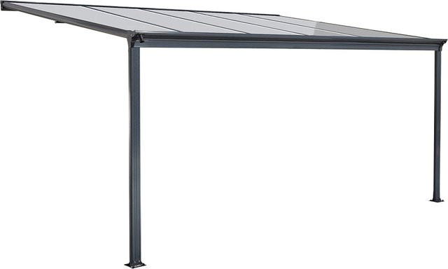 Terrassendach in Anthrazit, B/T/H: 312 x 303 x 258 cm - Bild 1