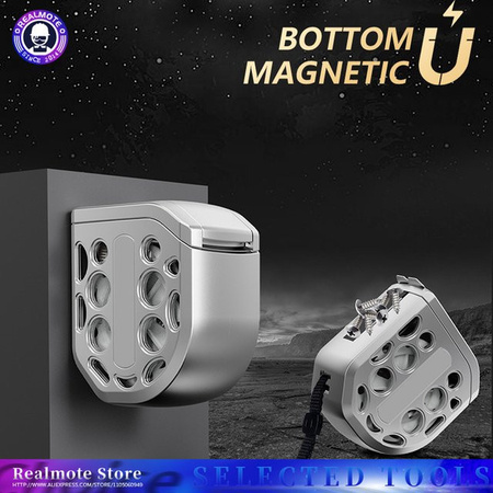 Realmote Magnetisches Maßband aus Edelstahl mit hohlem Design für Elektriker und Tischler
