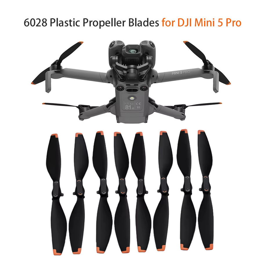DJI Ersatzpropeller 6028 für Mini 5 Pro in Schwarz, geräuscharm und leicht - Bild 5