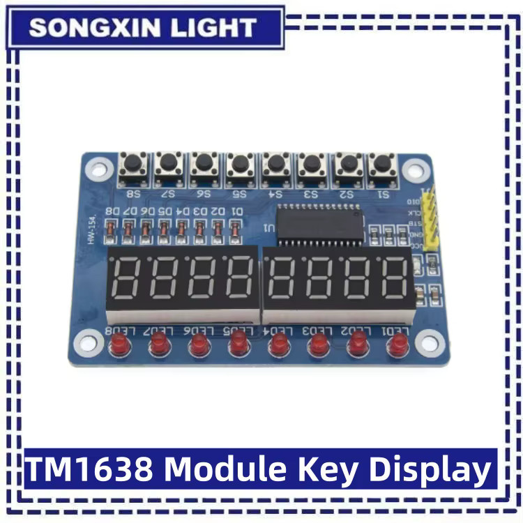 SAMIROB TM1638 Modul LED-Anzeige für AVR und Arduino in Blau - Bild 2
