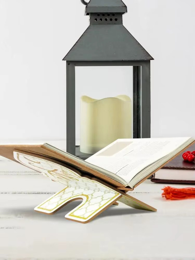 Putuo Decor Buch-Lesehalter aus Holz für den Tisch - Bild 3