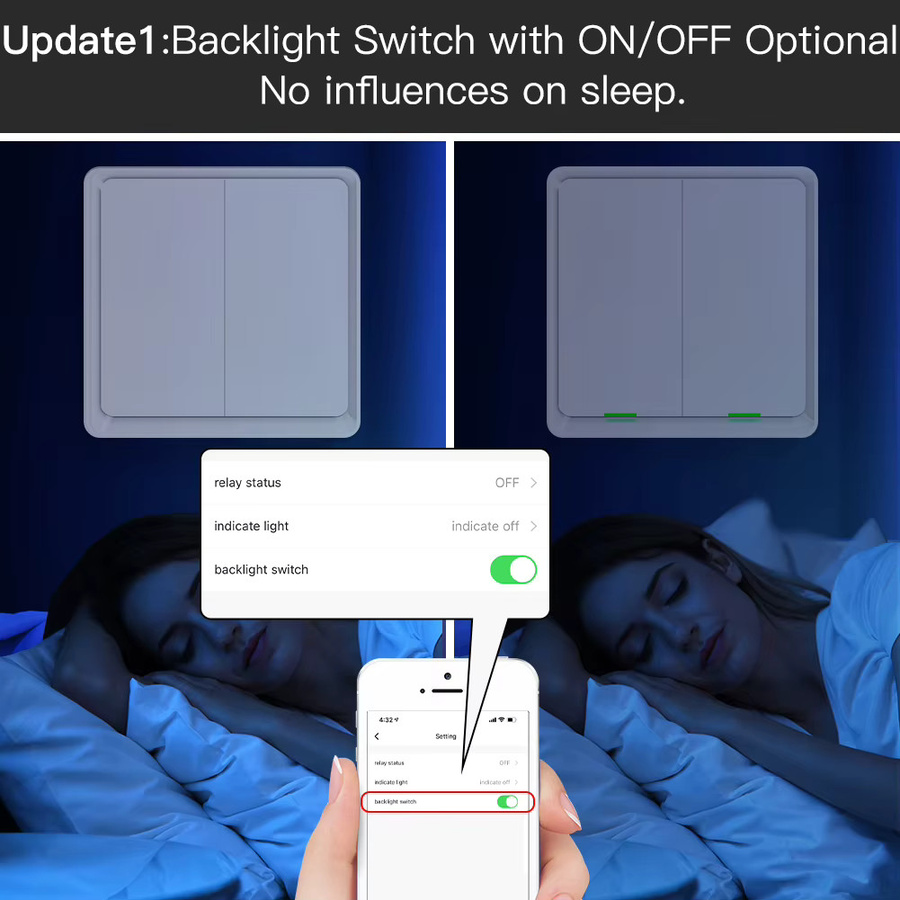 Tuya Bluetooth Smart Lichtschalter in Weiß mit Neutralleiter erforderlich und Multi-Control Association Funktion - Bild 2
