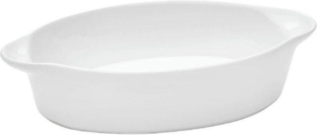 van Well Auflaufform aus Porzellan, weiß, glänzend, oval, 6er Pack, Volumen: 500 ml, B/H/T: 23,5 x 5,5 x 13,5 cm - Bild 1