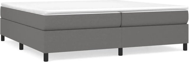 vidaXL Boxspringbett in Grau mit Stoffbezug, B/T/H: 200 x 200 x 35 cm - Bild 1