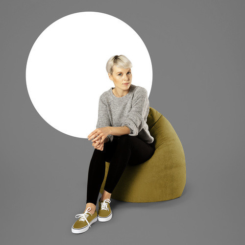 Sitting Point Sitzsack Beanbag Alfa XL, Senf, Breite: 70 cm, Höhe: 110 cm - Bild 2