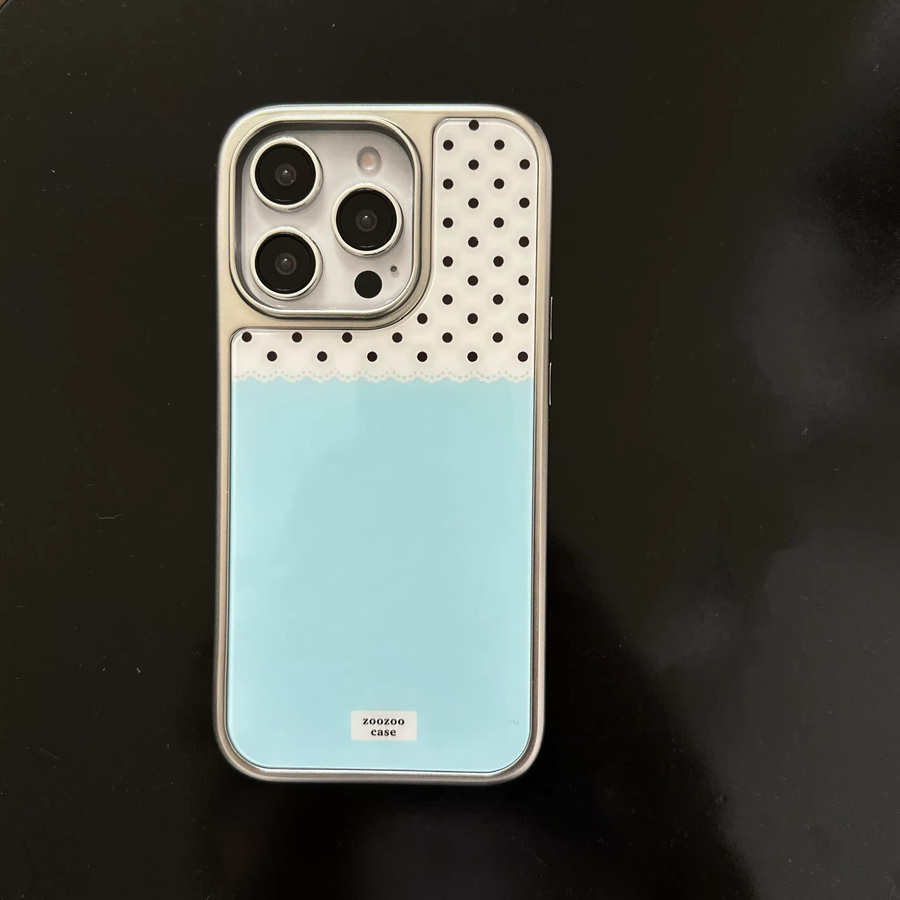 Clmj Handyhülle mit Polka Dots für iPhone 17 16 15 14 13 12 11 Pro Max Air und weitere Modelle, luxuriös und transparent mit weicher Rückseite - Bild 2