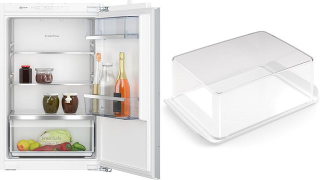Neff KMKL88F1 Einbau-Kühlschrank Set bestehend aus KI1212FE0 und KSGG0MZ0 in Weiß mit Super Cooling und LED-Innenbeleuchtung - Bild 1
