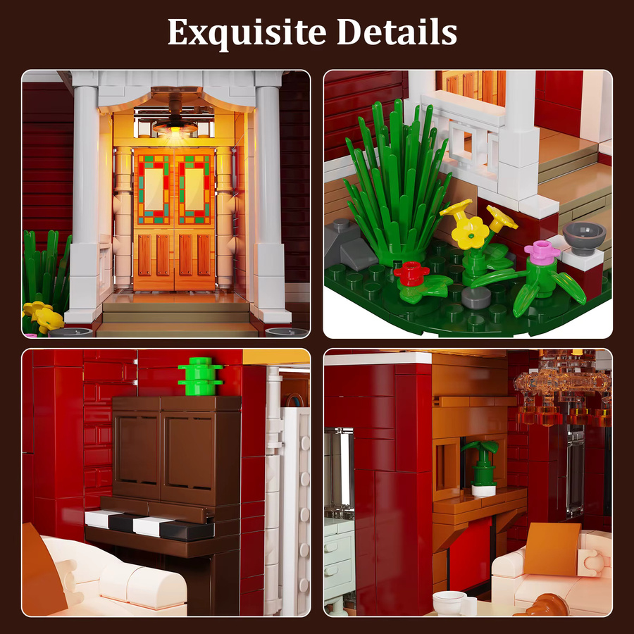BuildMoc Halliwell Manor Charmed Bausteine-Set, Haus-Modellbausatz - Bild 3