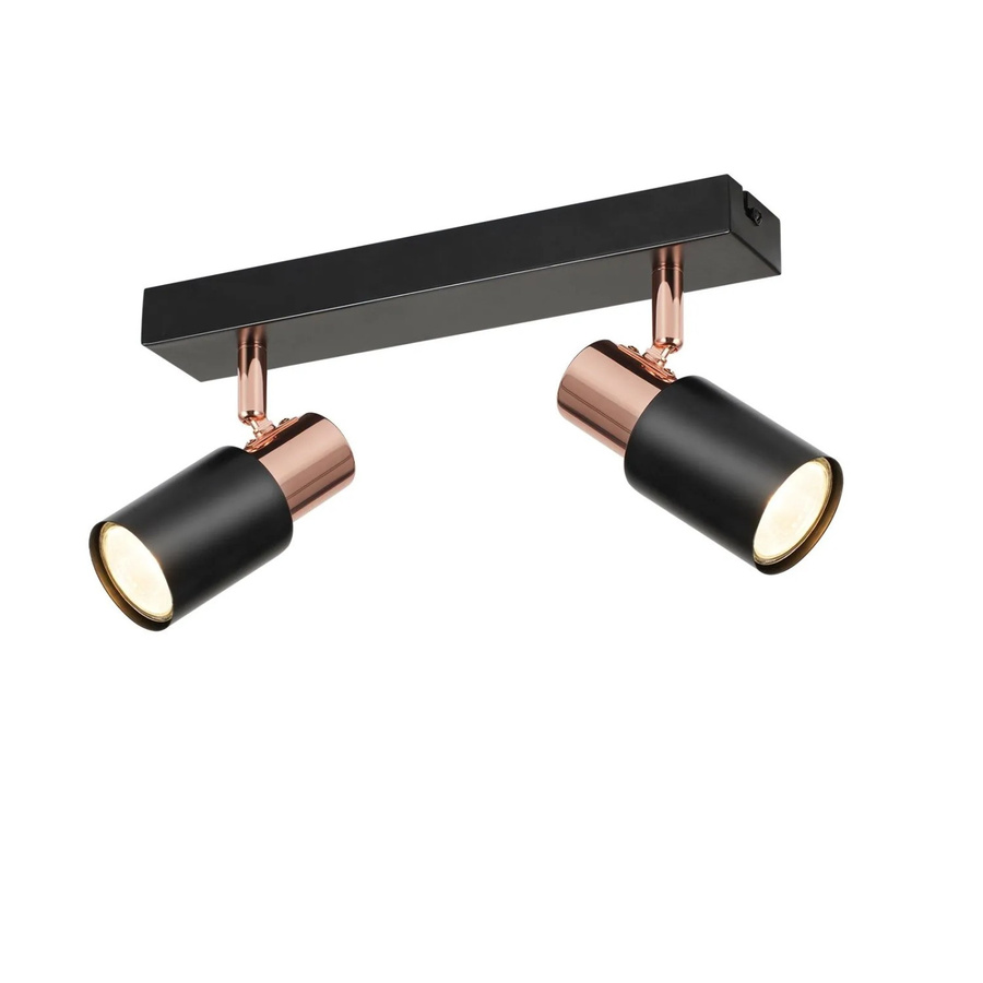 NETTLIFE Deckenstrahler aus Metall in Schwarz, dimmbar und mit GU10 Fassung - Bild 2