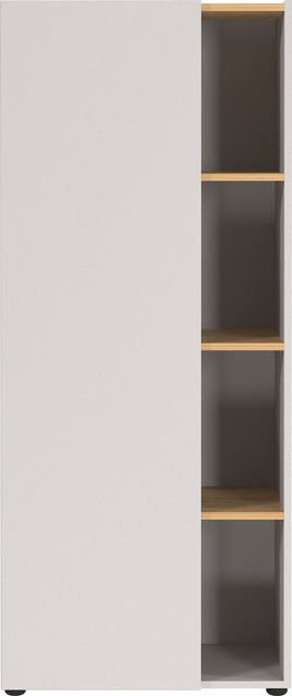 Germania Aktenschrank 2233-605 GW-Adrano in Kaschmir und Navarra-Eiche-Nb. mit griffloser Optik, B: 61 cm, H: 145 cm, T: 34 cm - Bild 1