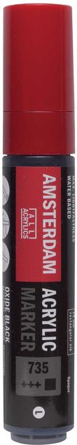 AMSTERDAM Acrylmarker mit breiter Spitze in Oxidschwarz, 15 mm - Bild 1