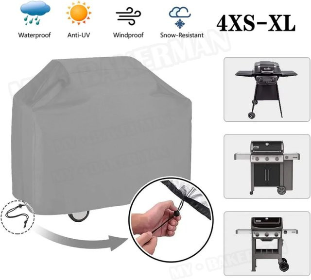 Weber Hochleistungs-Grillabdeckung für Outdoor-Grills, Staub- und wasserdicht, Schwarz, Größe 3XS - Bild 1