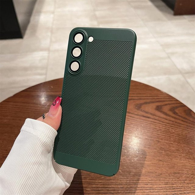 Stoßfeste und wärmeableitende Kühlgehäuse Hülle für Samsung Galaxy S26 S25 S24 S23 S22 S21 Plus S20 FE Note 20 Ultra A54 A34 A24 in Grün - Bild 1