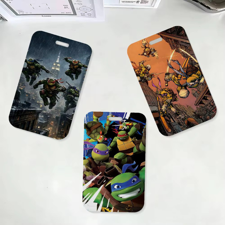Teenage Mutant Ninja Turtles Ausweishalter mit Umhängeband in Multicolor für Schule und Büro - Bild 3