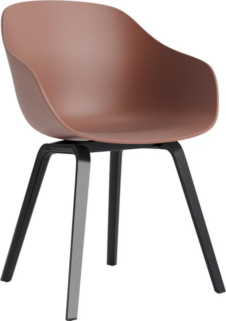 HAY About A Chair AAC 222 mit Armlehnen in Rot und Eiche - Bild 1