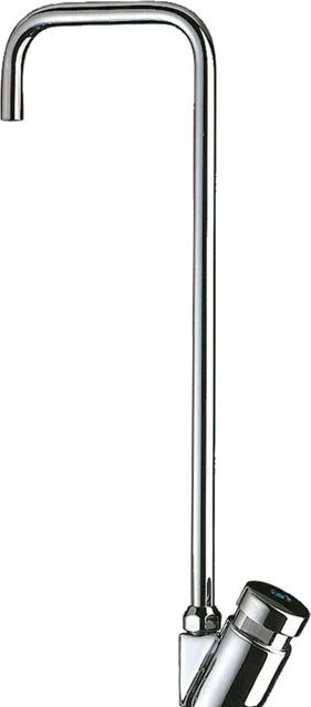 Delabie Schwanenhals-Trinkbrunnenarmatur aus Chrom und Messing für Rilsan-Schlauch 4x6 mm - Bild 1