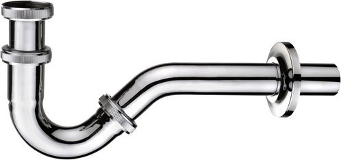 Cornat Röhrensiphon aus Messing in Silber/Chrom, 1 1/4 Zoll - Bild 1
