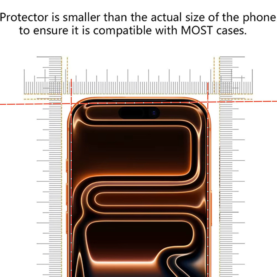 5 Stück HD Displayschutzfolie aus gehärtetem Glas für Apple iPhone 17 16 15 14 13 12 11 Pro Max XS XR Plus 17e Air transparent - Bild 1