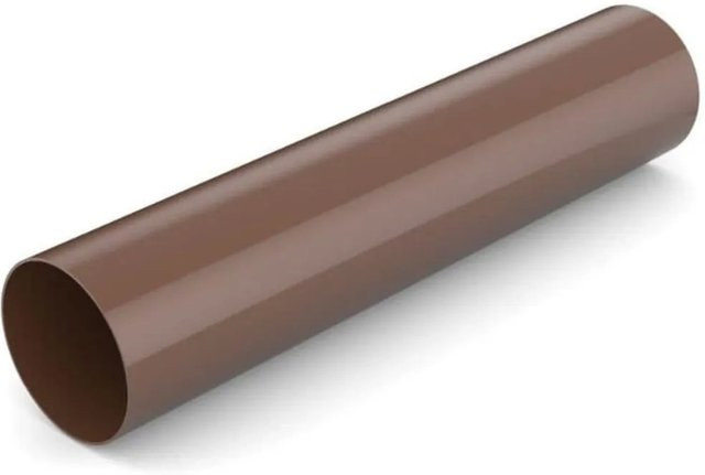 Bryza Fallrohr System 90 aus PVC in Braun, Länge: 2 m - Bild 1