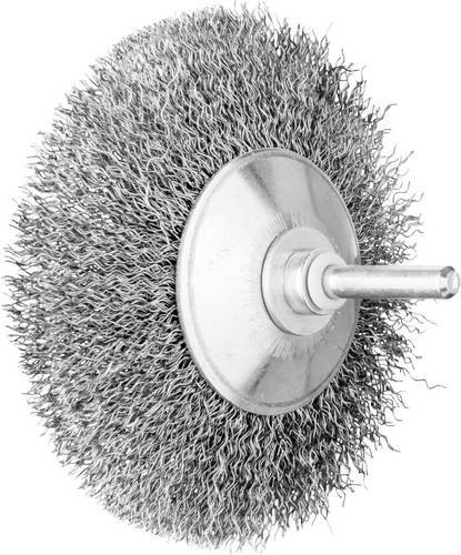PFERD Kegelbürste ungezopft KBU aus Stahl für Metall und Holz, Durchmesser: 95 mm, Schaft-Durchmesser: 6 mm, Farbe: Silber, 10er Packung - Bild 1
