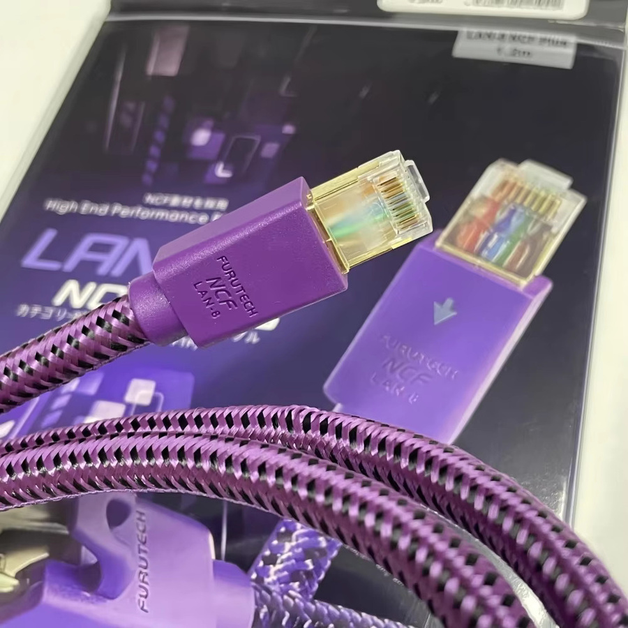 Furutech LAN-8 NCF Plus High-End Audio Ethernet-Kabel RJ-45 in Purple - Bild 2