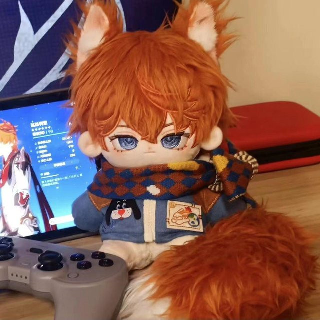 Yiran toy Genshin Impact Tartaglia Childe Plüschpuppe, 20cm, Plüsch / Textil - Bild 1