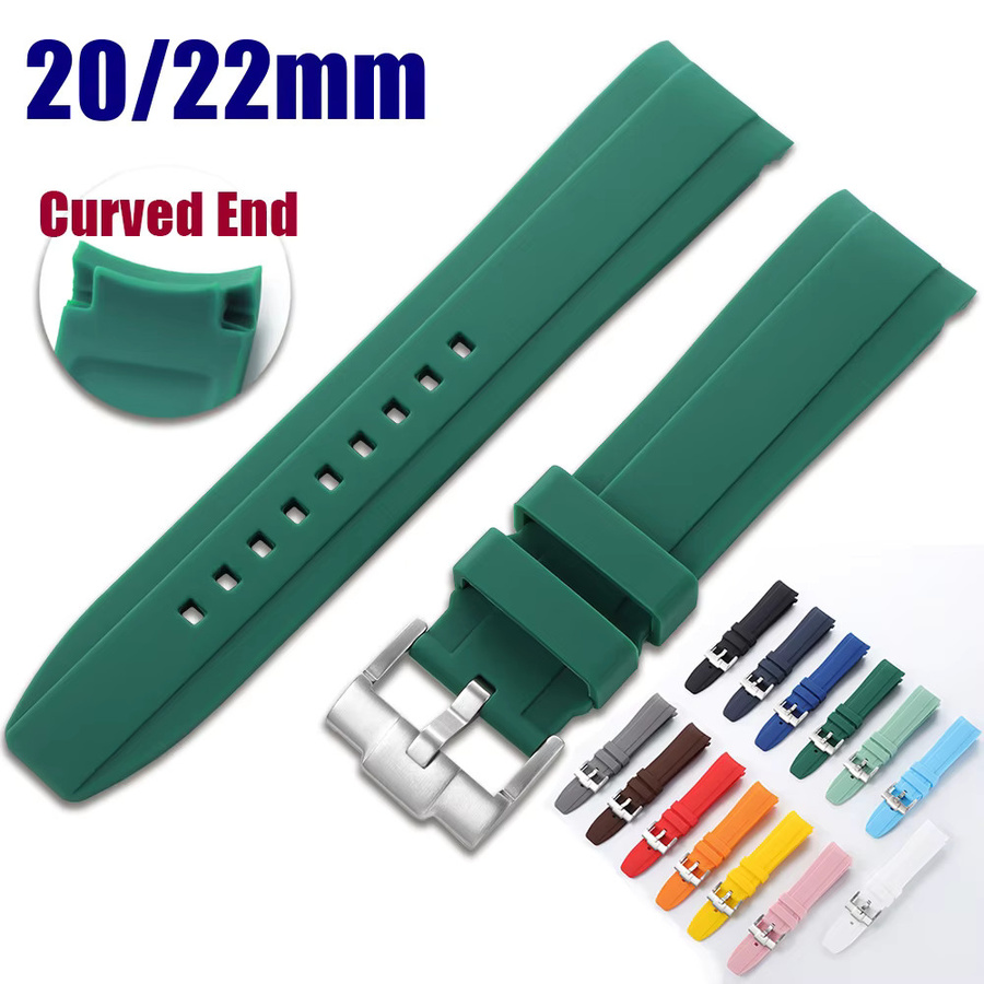 Uhrenarmband Silikon, Grün, Herren, Damen - Bild 3