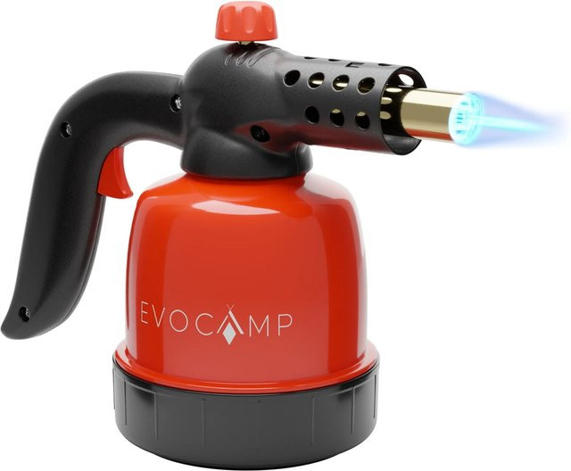 EVOCAMP Gasbrenner mit Piezozündung und 1,3 kW Leistung für 190 g Gaskartuschen - Bild 1