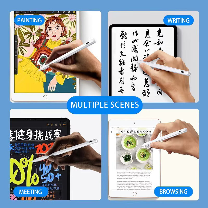SZEGYCHX Bluetooth Stylus Pen für Apple Pencil 1 und 2, kompatibel mit iPad Air, Pro und Mini, Farbe: Weiß - Bild 5