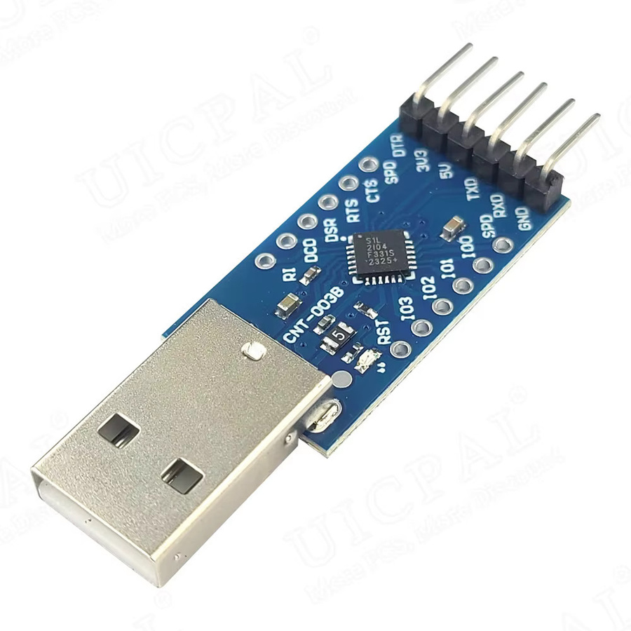 CP2104 USB zu TTL Serial Port Downloader Modul für STC Download Burning 6PIN Flash Conversion Board in Blau - Bild 2