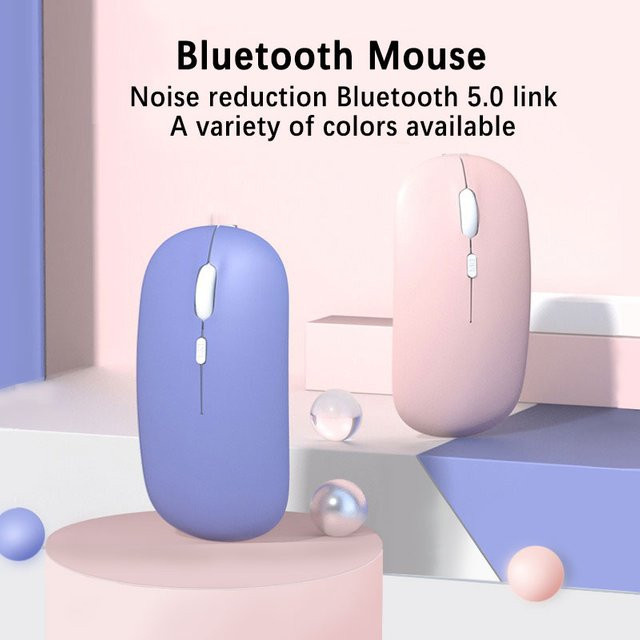 BalanceFit Bluetooth 5.0 kabellose Maus in Purple, ultradünn und leise mit einstellbarer DPI für Laptop, Tablet und PC - Bild 1