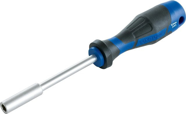 LUX-TOOLS Bithalter-Schraubendrehergriff 6,3 mm (1/4 Zoll) in Blau - Bild 1