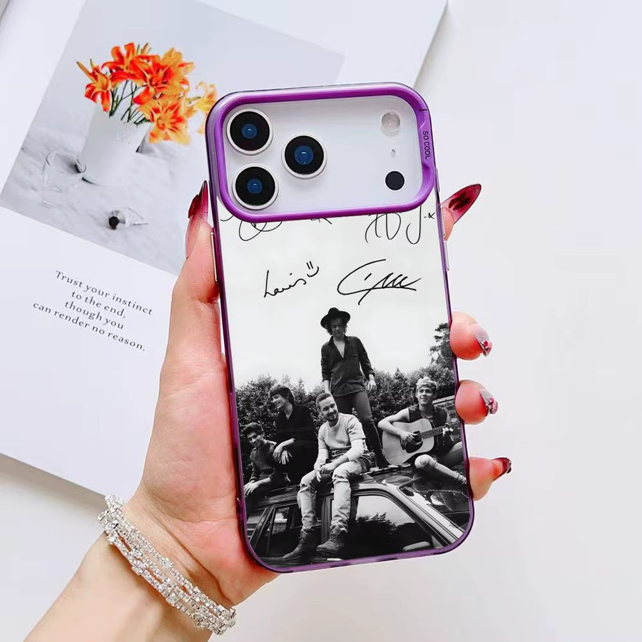 One Directions Handyhülle für iPhone 17 16 15 14 13 12 11 Pro Max Air in Mehrfarbig Matt Laser Metallic Aurora - Bild 3