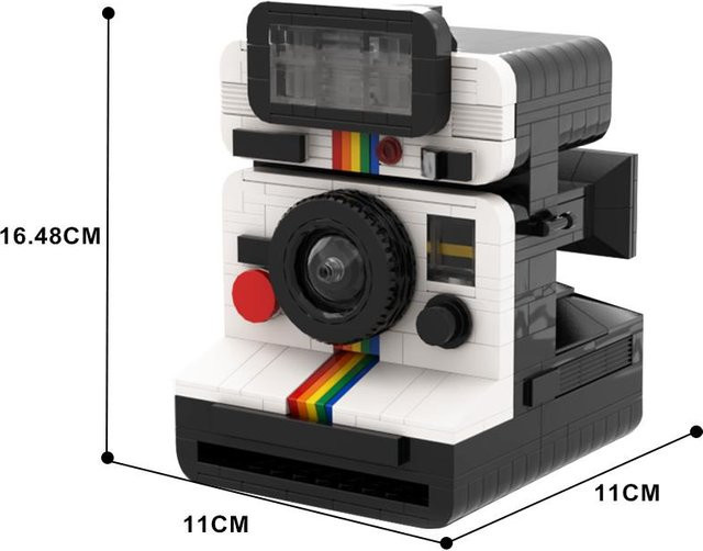 Gobricks Polaroid Landkamera OneStep SX-70 Baustein 1000 Steine ab 14 Jahren - Bild 1