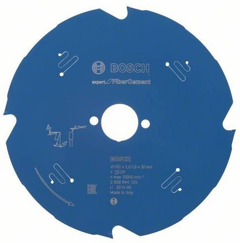 Bosch Expert Kreissägeblatt für Faserzement mit Diamantbestückung, Durchmesser: 190 mm, Bohrung: 30 mm, Zähne: 4 - Bild 1