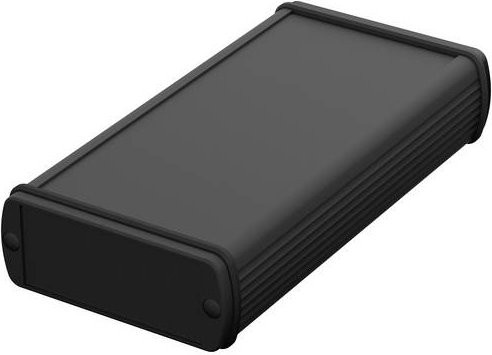 Bopla Alubos ABPH 800-200 Profil-Gehäuse aus Aluminium in Schwarz, B/H/T: 200 x 82 x 32 mm - Bild 1