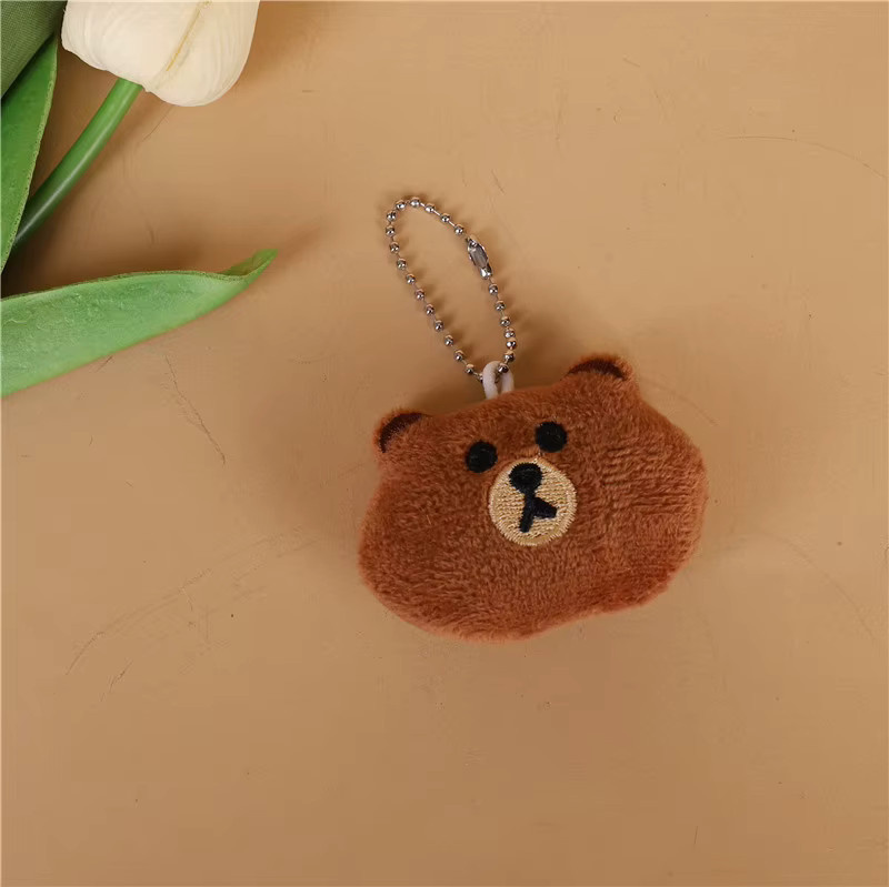 LINE FRIENDS Puppen-Schlüsselanhänger, Braun, Plüsch / Textil - Bild 2