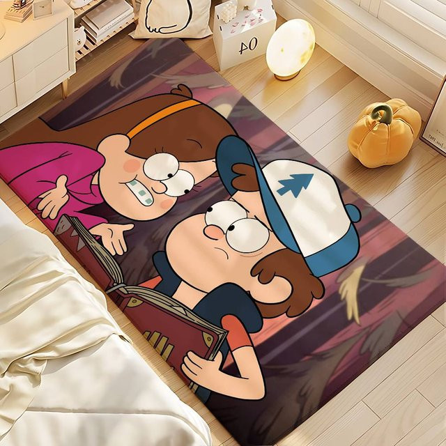Beast Kingdom Gravity Falls Antirutschmatte als dekorative Fußmatte für Badezimmer und Eingangsbereich, Mehrfarbig, B/T: 60 x 40 cm - Bild 1