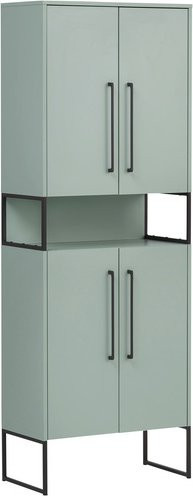 Schildmeyer Hochschrank Limone Grün mit Soft-Close-Türen und Regalen, B/H/T: 65,2 x 183,4 x 33,1 cm - Bild 1