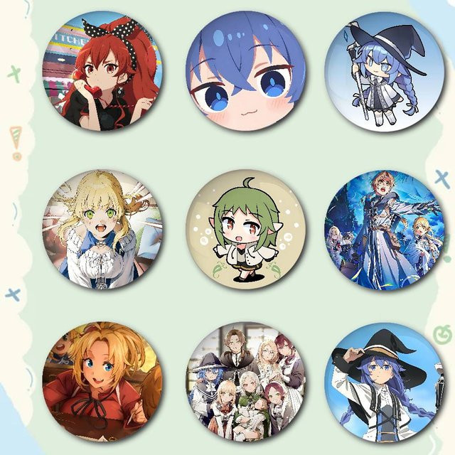 Mushoku Tensei Jobless Reincarnation Anstecknadeln, Weißblech - Bild 1