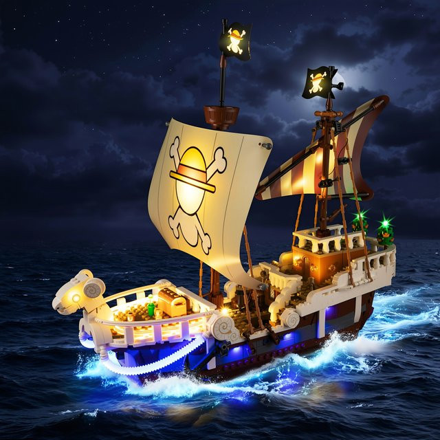LED-Beleuchtungsset für LEGO The Going Merry Piratenschiff 75639 mit RGB-Multicolor-SMD-Leuchten - Bild 1