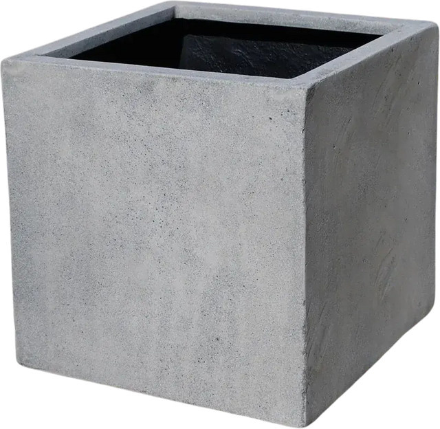Pflanztopf Arven von Aplanta in Grau, quadratisch, Beton-Optik, B/T/H: 30 x 30 x 30 cm - Bild 1