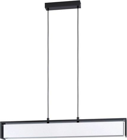 EGLO connect Hängeleuchte VALDELAGRANO-C in Schwarz aus Stahl und Holz mit dimmbarer RGBW LED - Bild 1