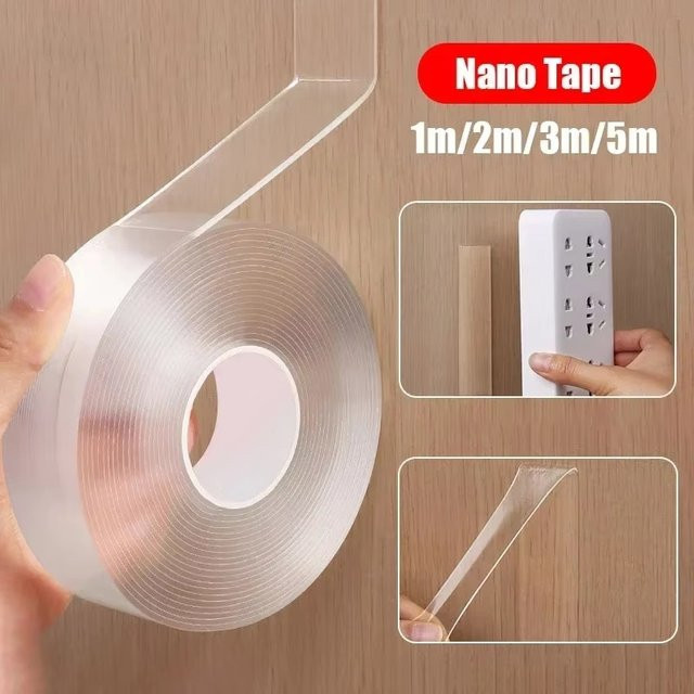 Extra starkes Nano-Klebeband transparent doppelseitig wiederverwendbar und wasserfest - Bild 1