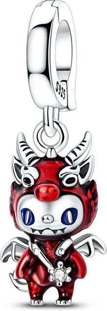 parmuz Charms Feuerdrachen-Anhänger, 925 Silber, Zirkonia, Damen - Bild 1