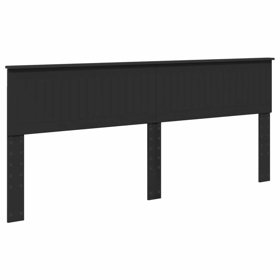 vidaXL Kopfteil in Schwarz und Eichen-Optik aus Holzwerkstoff, Breite: 200 cm - Bild 2