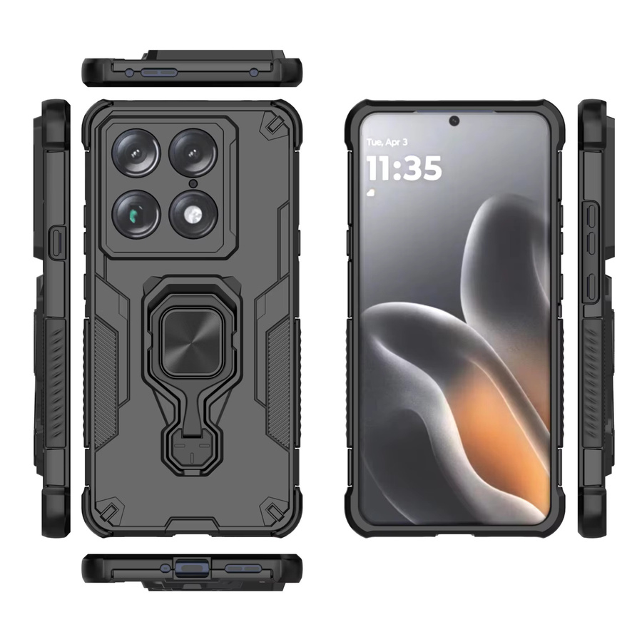 Schutzhülle für Motorola Moto Signature 5G Edge 70 Ultra 60 50 40 Stylus Fusion Neo X70 Air Pro mit magnetischem Metallring-Ständer in Blau - Bild 2