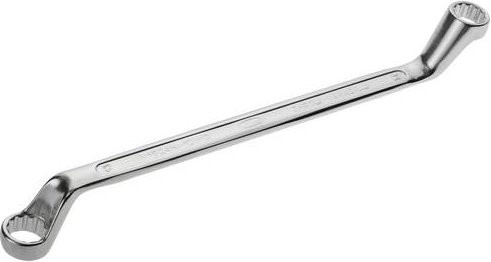 Vigour Doppel-Ringschlüssel V1524N-12X13 mit Außen-Doppel-Sechskant Profil in Silber, Schlüsselweite: 12 mm und 13 mm - Bild 1