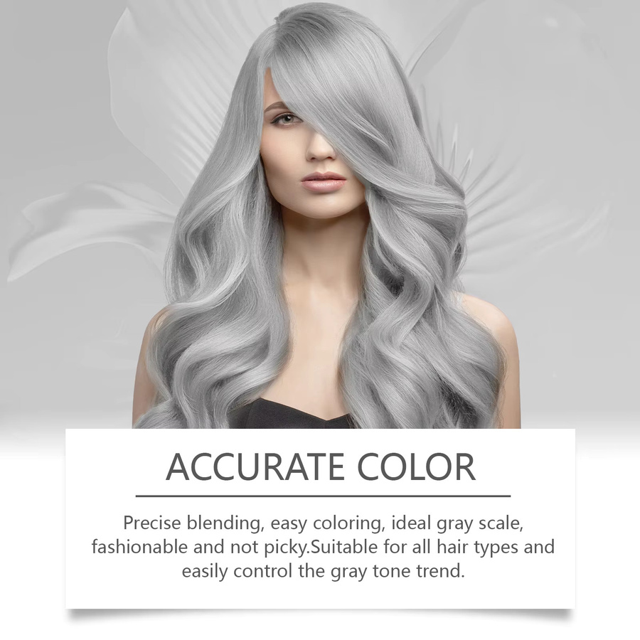 Haarfärbecreme, Rauchiges Silber, Unisex - Bild 3
