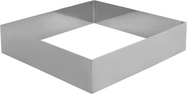 Schneider Schnitten- und Backrahmen quadratisch aus Edelstahl, Farbe Silber, B/T/H: 20 x 20 x 5 cm - Bild 1